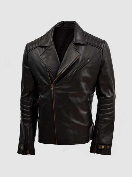 Vanguard | Men's Black Sheep Leather Biker Jacket