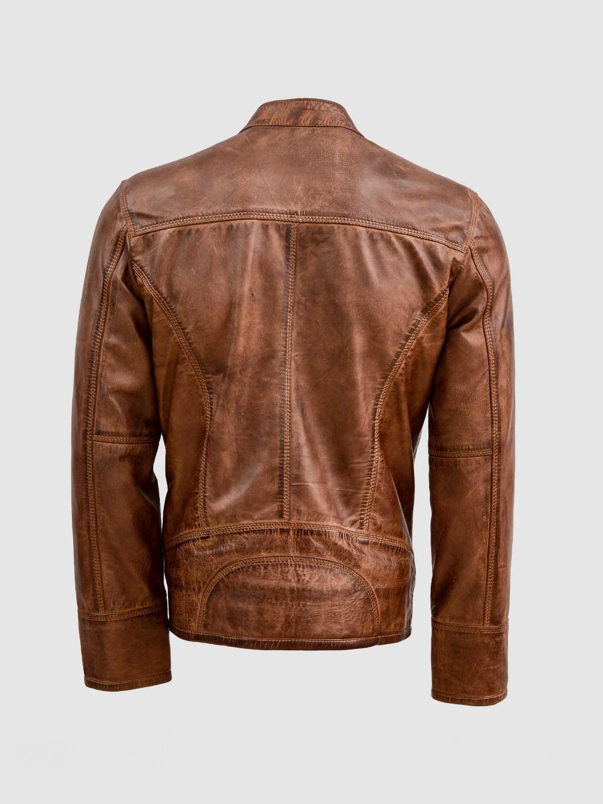 Leather Jacket Brown Colour