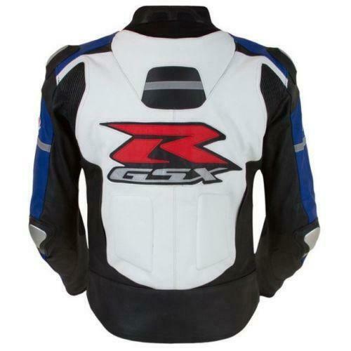 DAJ 0226 Suzuki GSXR Motorcycle Racing Leather Jacket