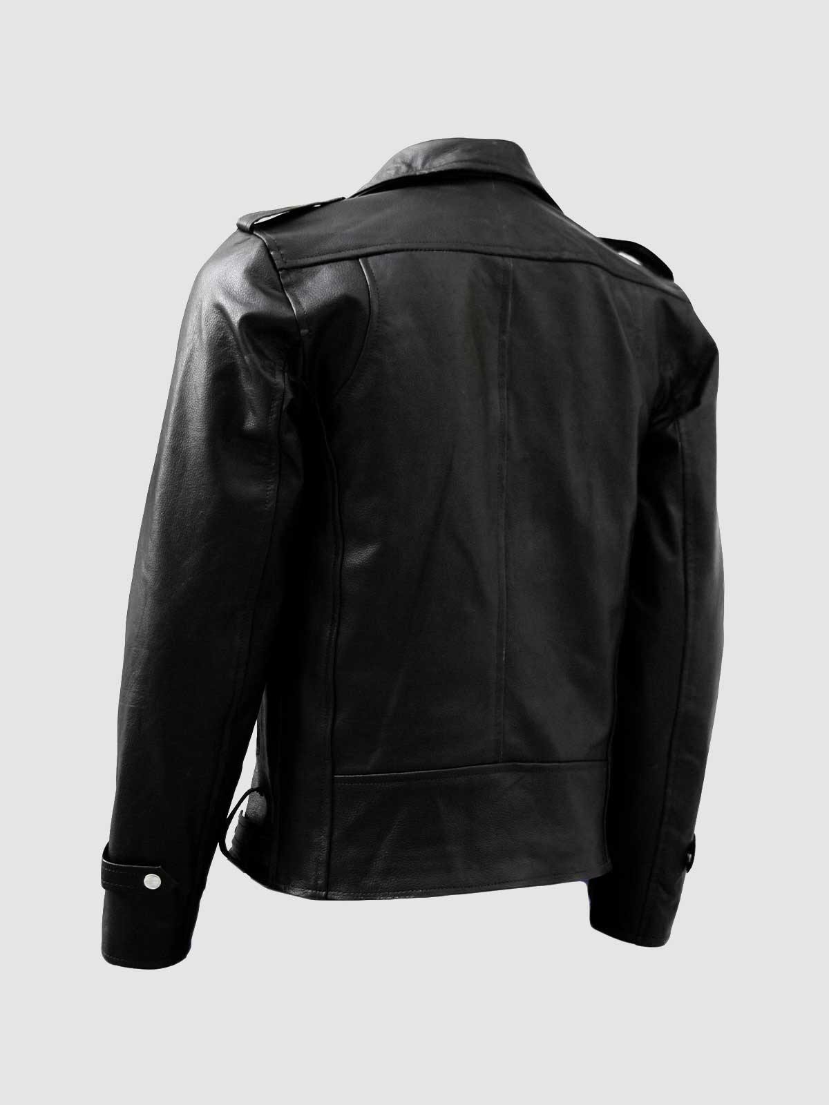 The Jasperz Jeffrey Dean Morgan Negan-Inspired Black Leather Jacket -