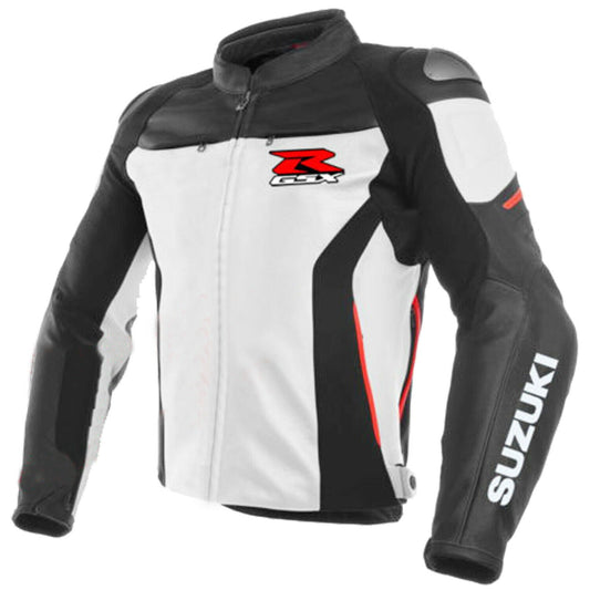 DAJ 0229 Suzuki GSXR Motorcycle Racing Leather Jacket
