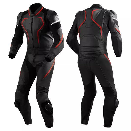 Black Custom Motorcycle Racing Suit.