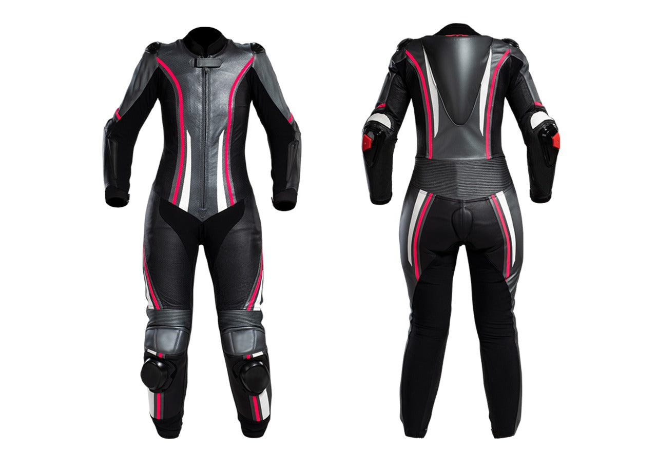 Black One Piece Motorcycle Racing Suit