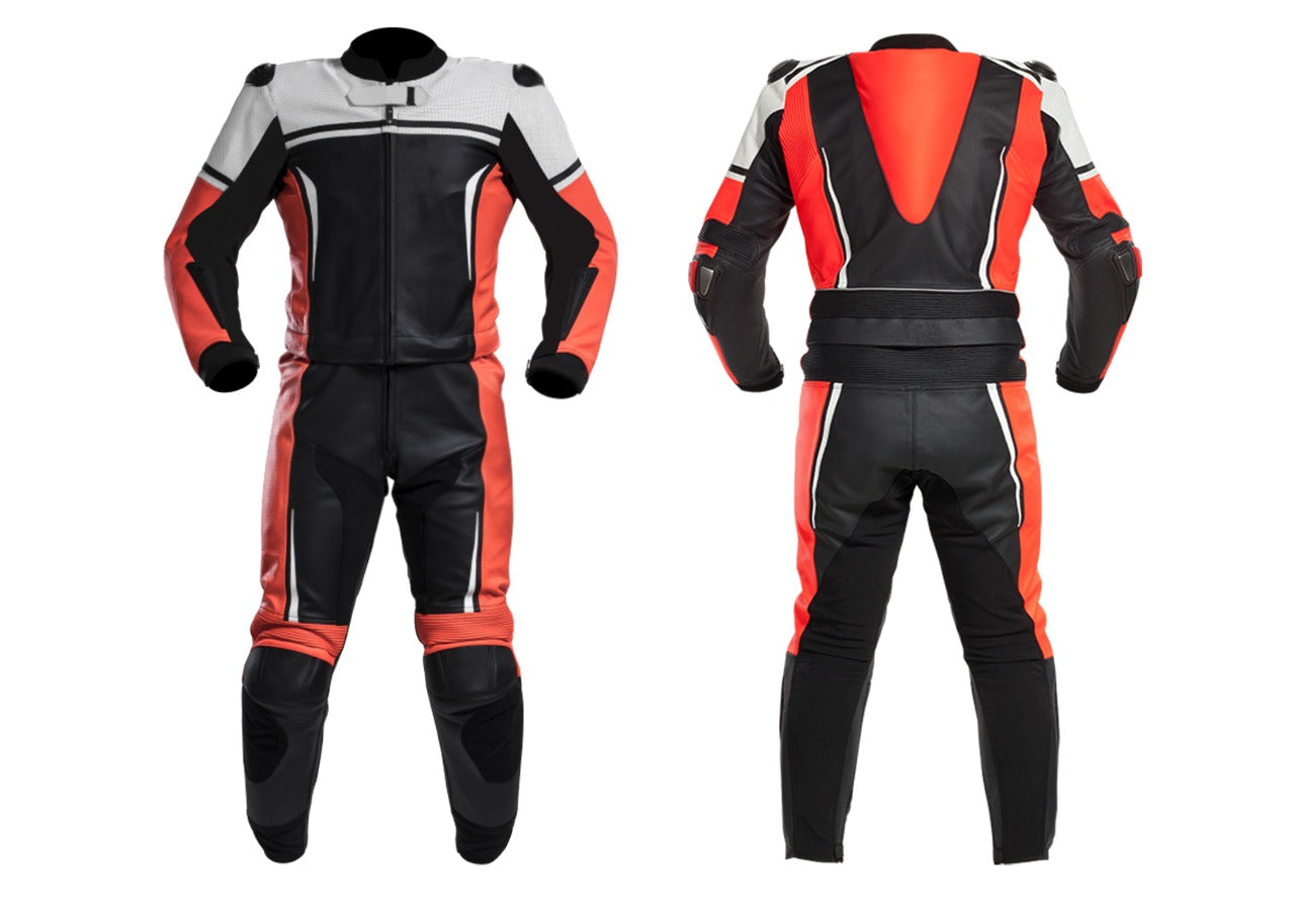 "Black & Orange Motorcycle Suit 



