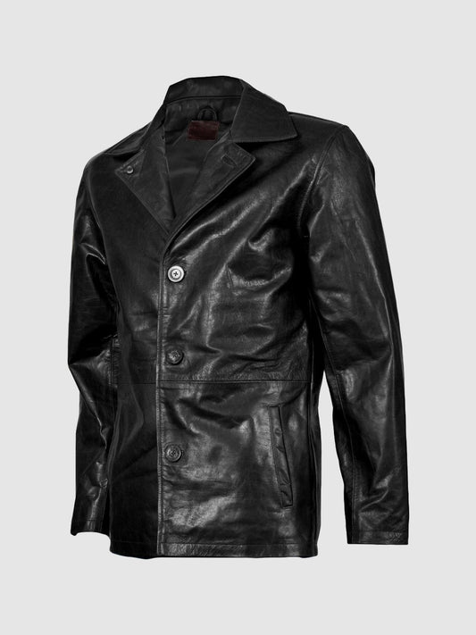  Men's Leather Genuine Lambskin Stylish Biker leather Bi-Color jacket