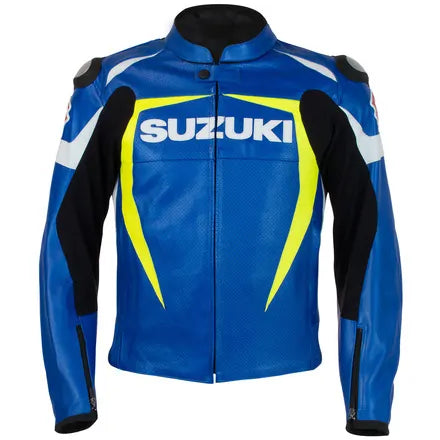 Suzuki Motorcycle motorbike Leather Jacket 1