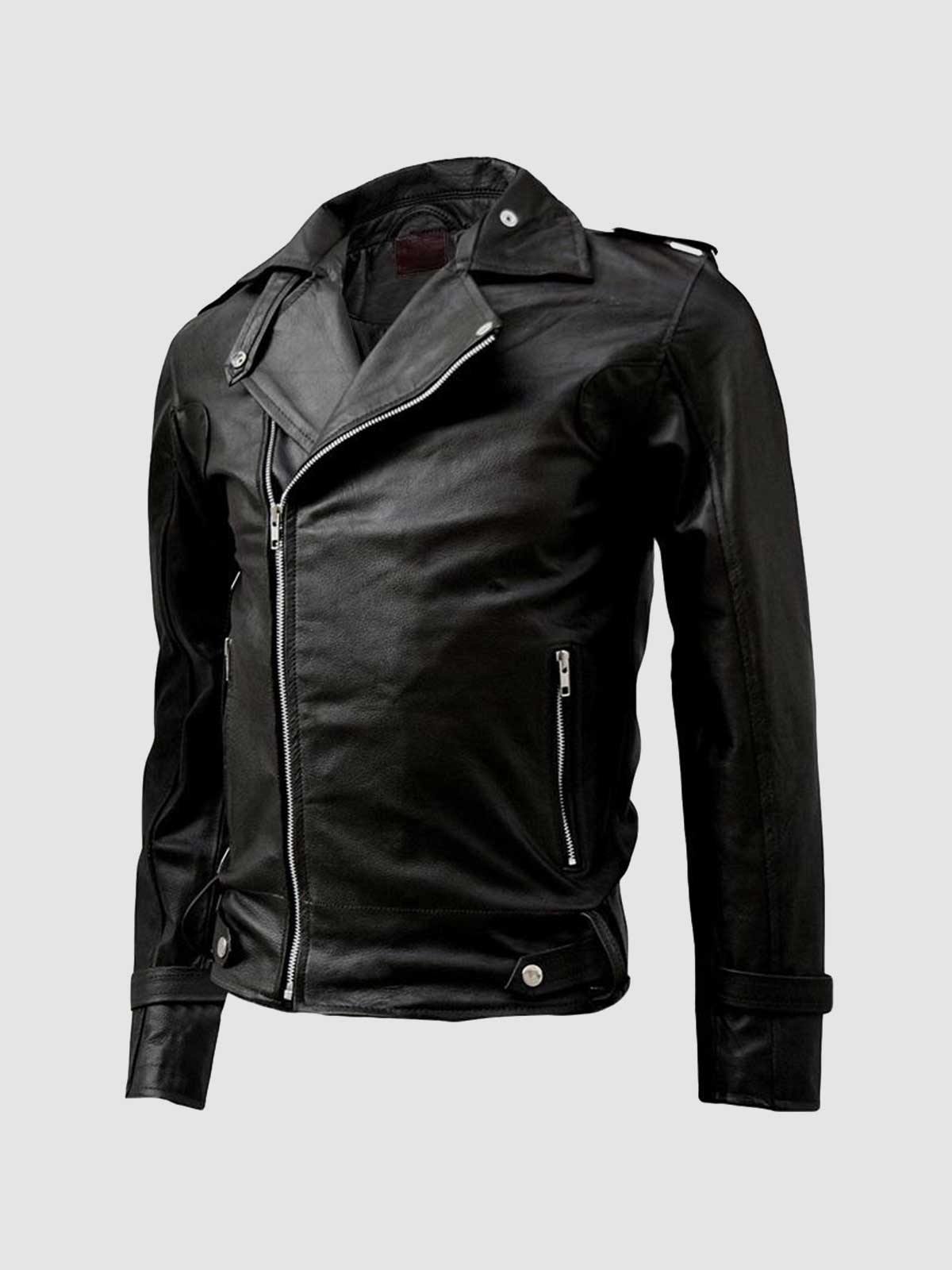The Jasperz Jeffrey Dean Morgan Black Leather Jacket -